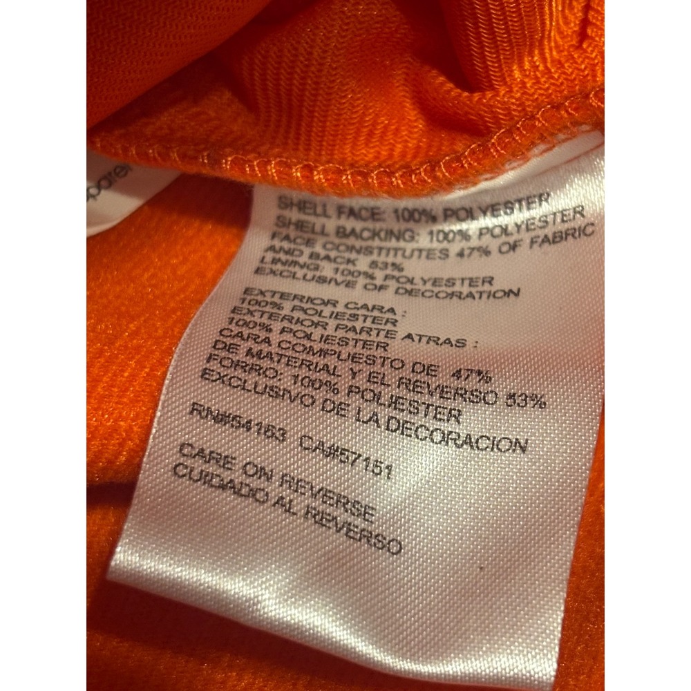 NWT NFL Team Apparel Denver Broncos Jacket Mens L Orange Soft Shell Full Zip - Picture 8 of 8